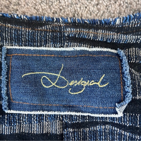 Desigual Vest Cherise Denim Medium Wash Mini Dress Side Zip Women’s EUR 38 US 8 - Picture 12 of 12